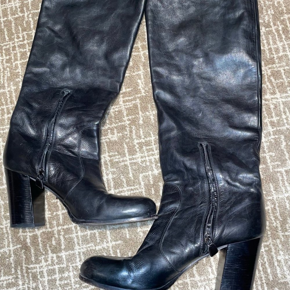 Prada Over the Knee Leather Boots - Picture 11 of 15